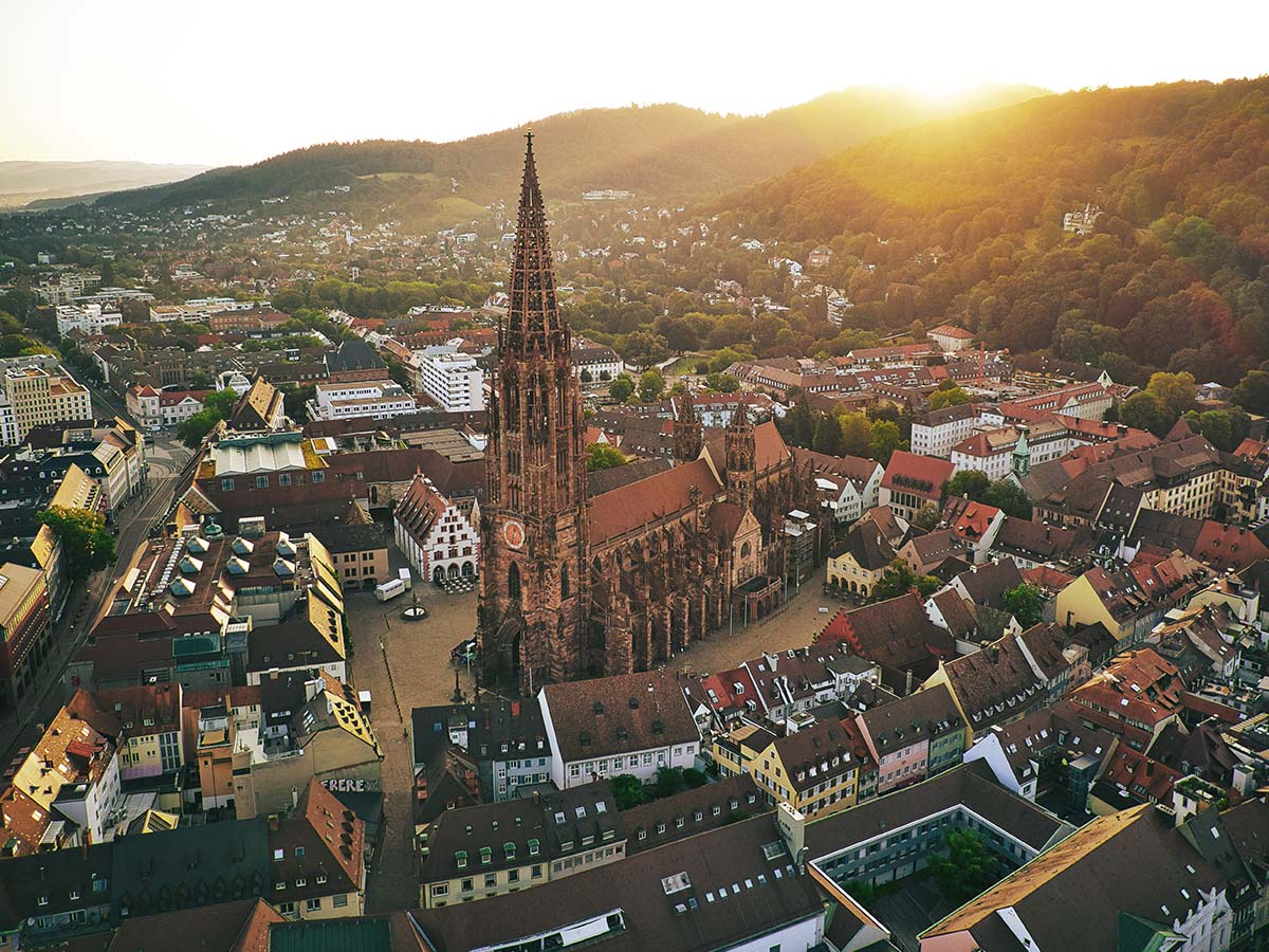 Freiburg Münsterausblick